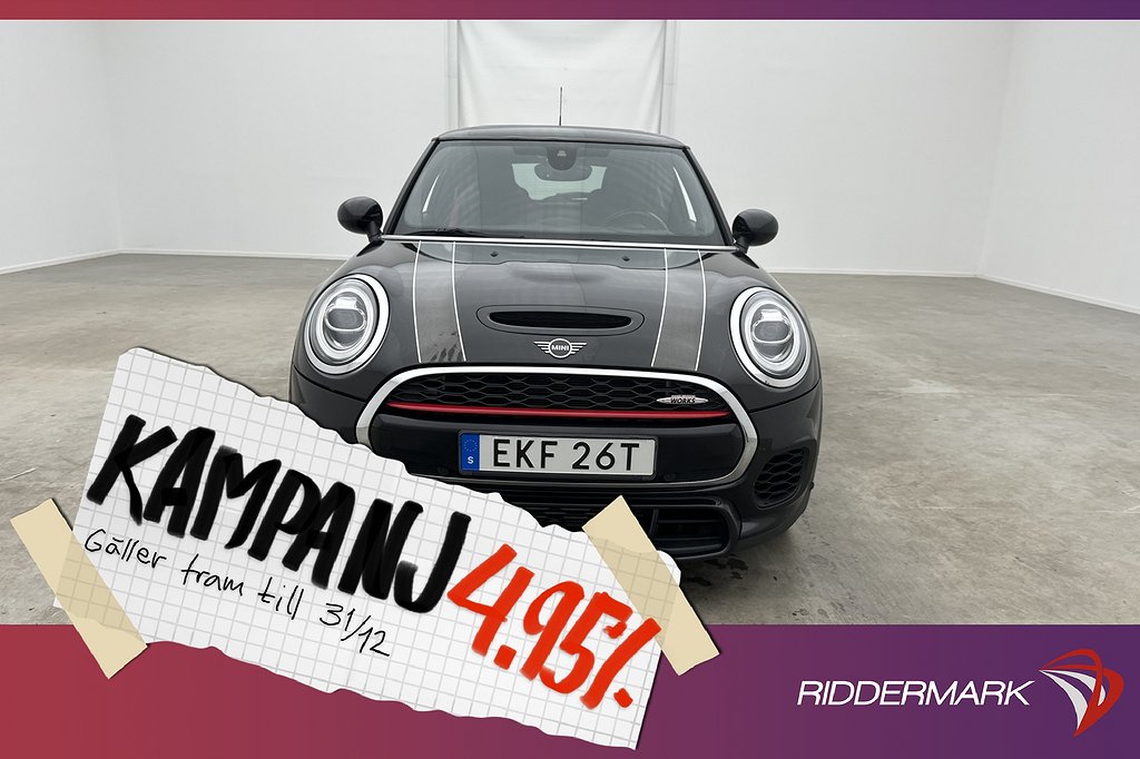 MINI Cooper John Works 231hk Chili Pano H/K HUD 4,95% Ränta