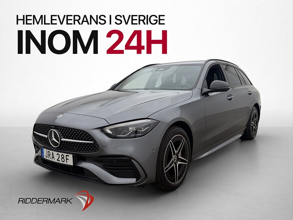Mercedes-Benz C300 T e 313hk AMG Navi Värmare Kamera Drag