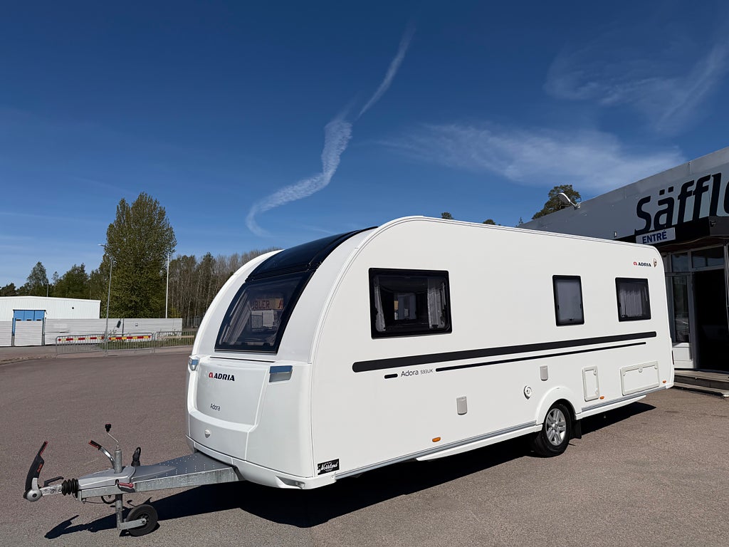 Adria Mobil Adora 593uk 2018|Barnkammarvagn|Fukt Testad|