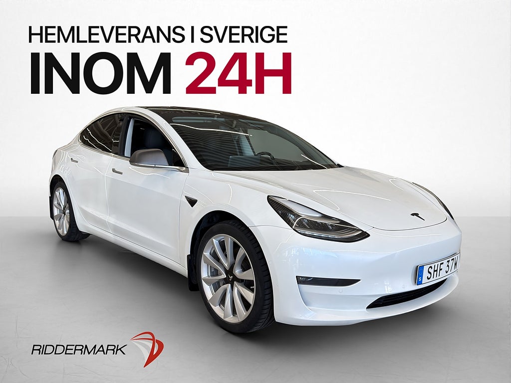 Tesla Model 3 Long Range AWD Svensksåld Autopilot
