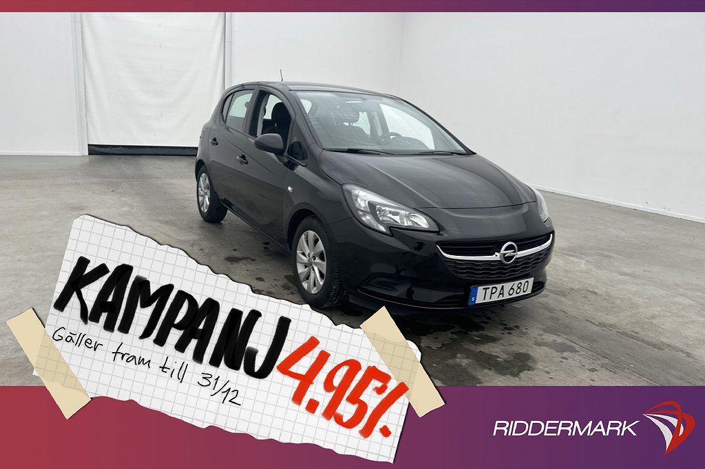 Opel Corsa 1.4 90hk Enjoy Rattvärme Sensorer 4,95% Ränta