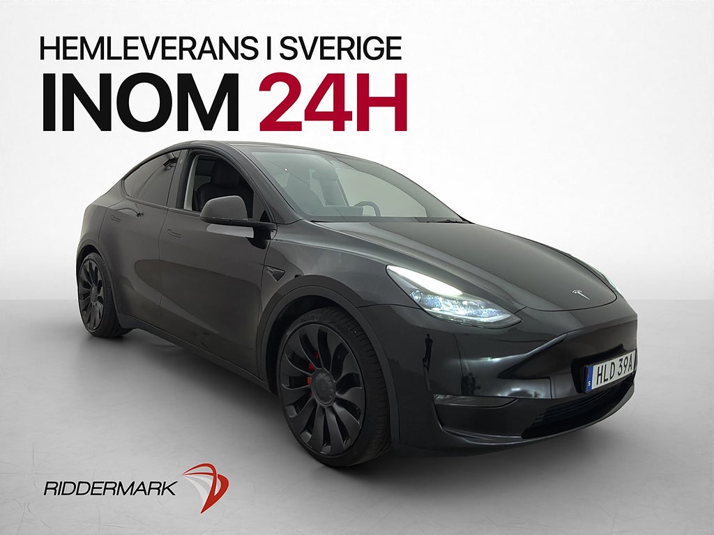Tesla Model Y Performance AWD Panorama Kamera Läder MOMS