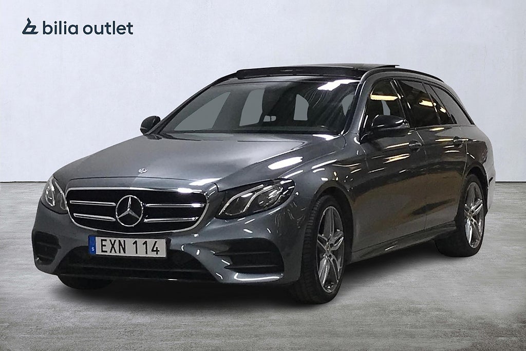 Mercedes-Benz E 220 T d 4MATIC AMG 194hk Nightpkt Pano Drag Burmester