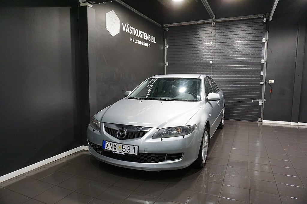Mazda 6 2.3 MZR Automatisk, 1 Brukare, Sport, Låg Mil, Skinn, Drag 166hk