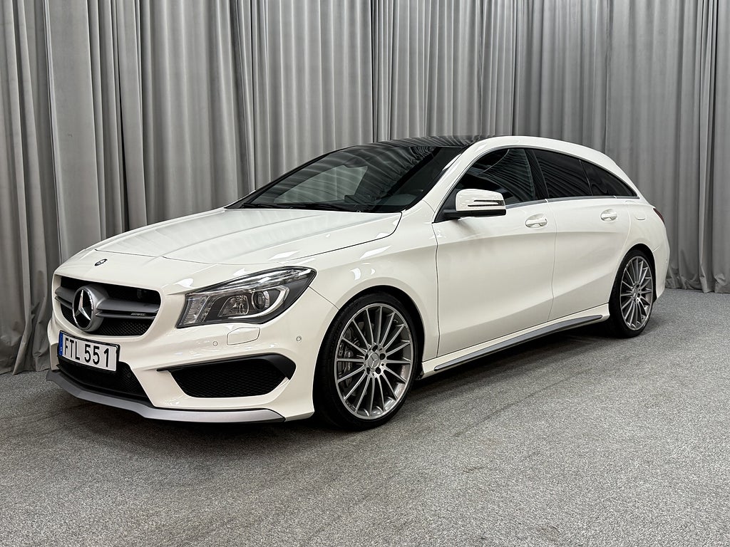 Mercedes-Benz CLA 45 AMG 360HK Shooting Brake 4Matic H&K/Värmare/Pano