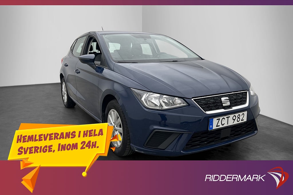Seat Ibiza 1.0 MPI 75hk Style Sensorer Farthållare Bluetooth
