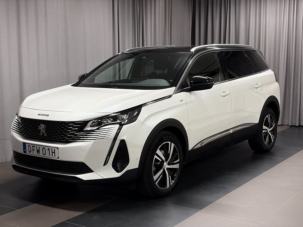Peugeot 5008 GT PT 130 AUT8 7-Sits Inkl. Vinterhjul Elbaklucka