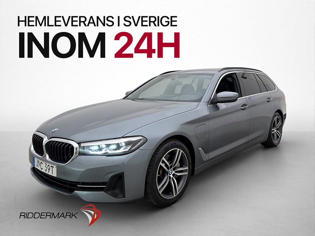 BMW 530e Skinn Drag Kamera CarPlay Komfortstolar Navi