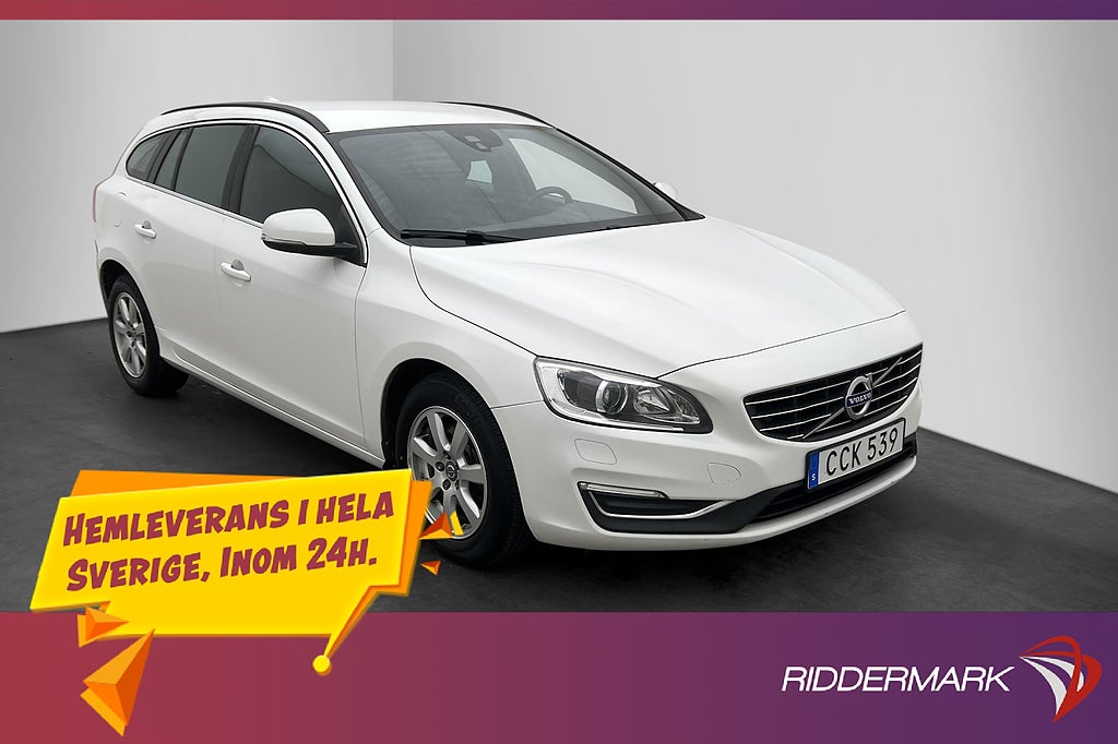 Volvo V60 D2 120hk Momentum Halvskinn VOC Värmare P-Sensorer