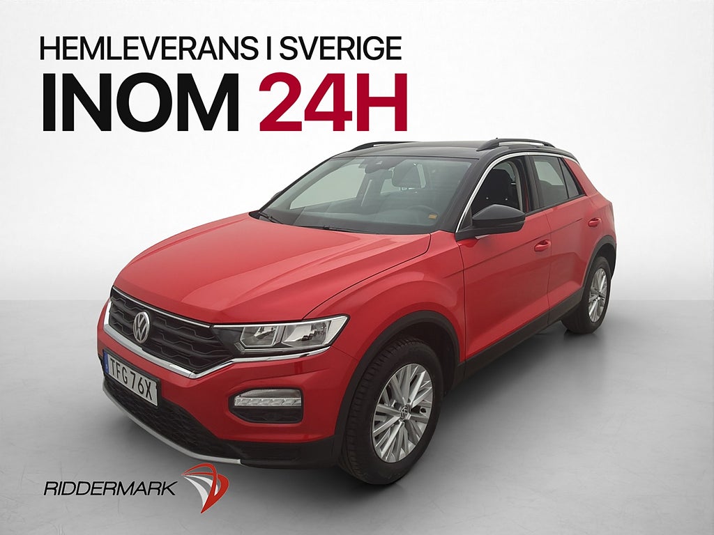 Volkswagen T-Roc TSI 116hk Sensorer CarPlay Drag Låg-Skatt