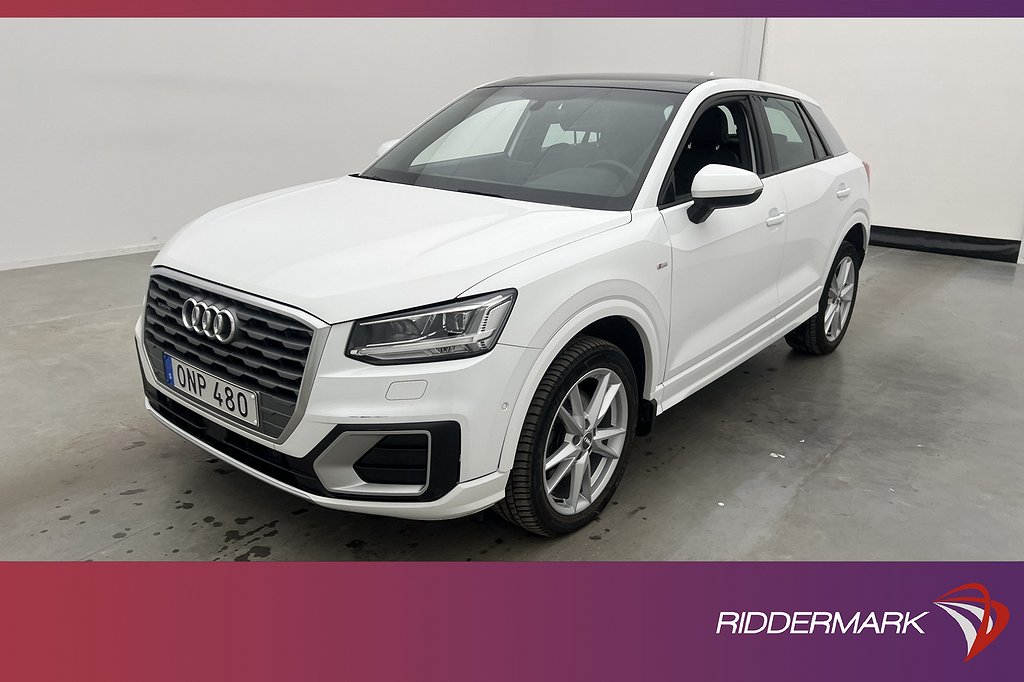 Audi Q2 TDI Quattro 190hk S-Line Panorama Kamera Halvskinn