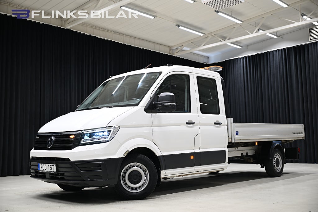 Volkswagen crafter 2.0 TDI 177HK Automat|Flak|Inredd|LED|Drag|Värmare|Moms