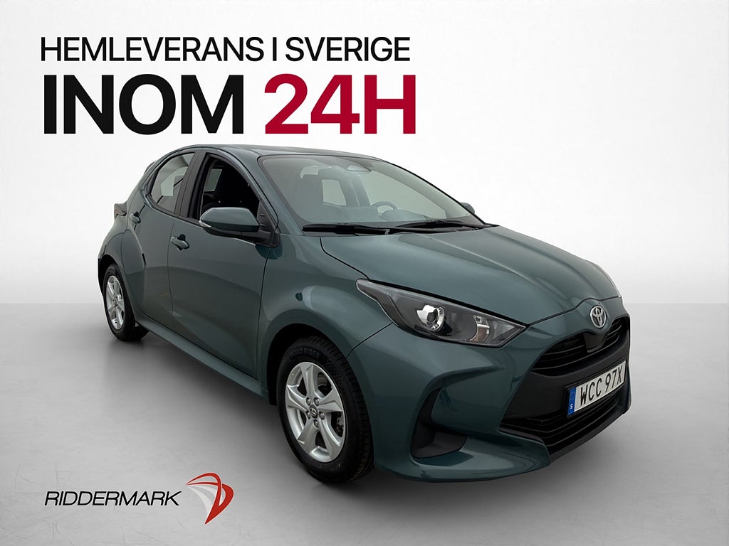 Toyota Yaris Hybrid 116hk Kamera CarPlay Adp-Farthållare