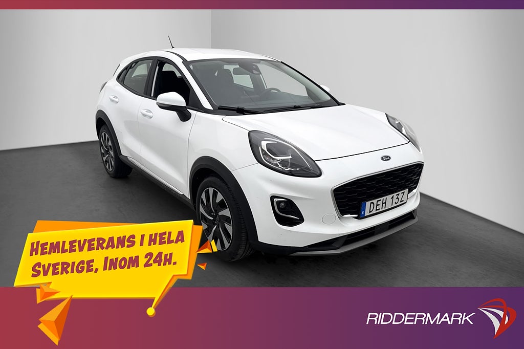 Ford Puma 1.0 Hybrid 125hk Titanium Navi Rattvärm P-Sensorer