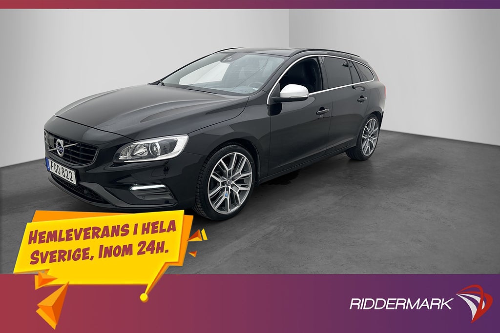 Volvo V60 T5 Polestar 253hk R-Design H/K T-lucka Värm Kamera