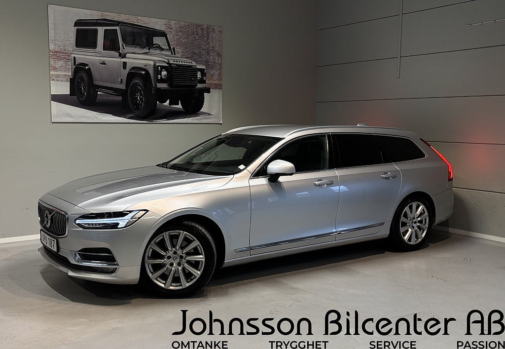 Volvo V90 D4 Geartronic Inscription 1 ägare Skinn B-kamera Drag 