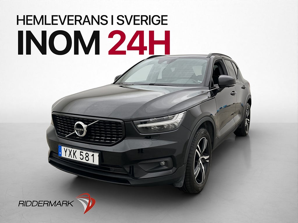 Volvo XC40 T5 AWD 247hk R-Design H/K 360° Drag P-Värm BLIS
