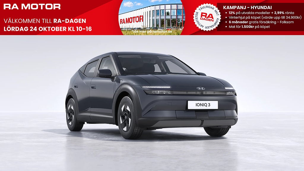 Hyundai Ioniq 3 Standard Range - Select *Räntekampanj 2,99% 2027