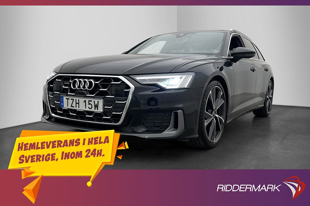 Audi A6 40 TDI Quattro S-Line B&O Värmare Cockpit Drag Navi