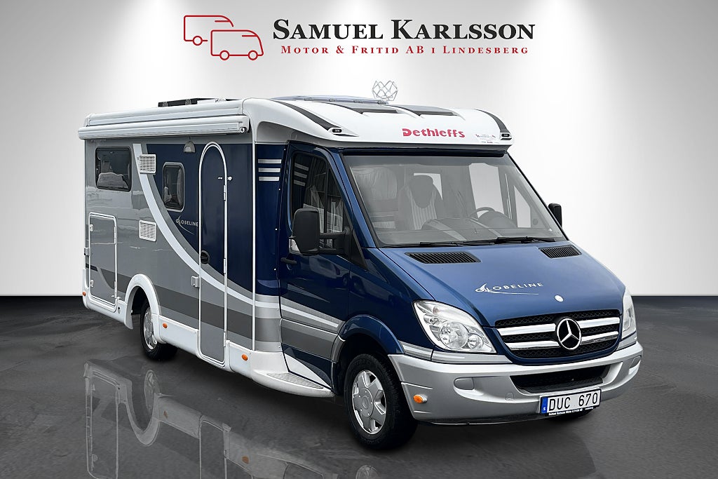 Dethleffs Mercedes Globeline T7013 | Långbäddar | Solcell