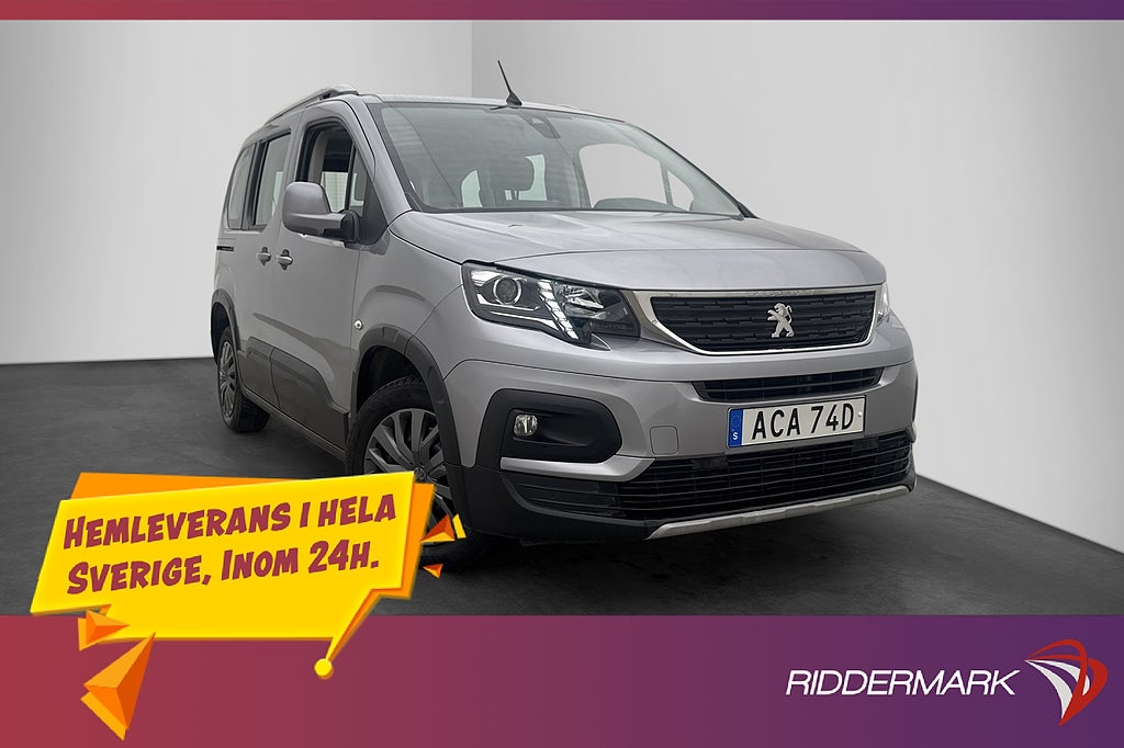 Peugeot Rifter 1.2 Ny-Kamrem PDC CARPLAY 5Sits 1-Bruk 969Mil