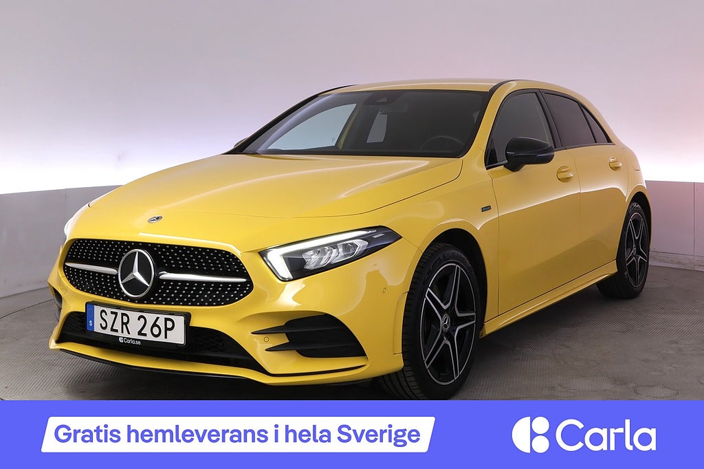 Mercedes-Benz A 250 e AMG Kamera Navi Värmare LED