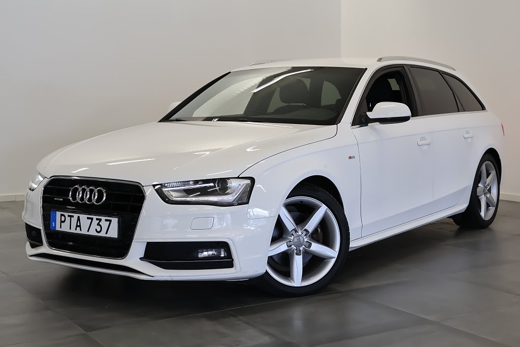 Audi A4 2.0 TDI Quattro S-Line Sport P-Sensor V-Hjul M-Värm 