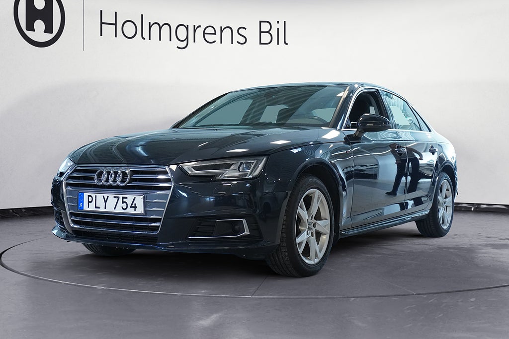 Audi A4 Ränta 4,99% | Sedan 2.0 TFSi Proline S-Line Värmare Drag Servad