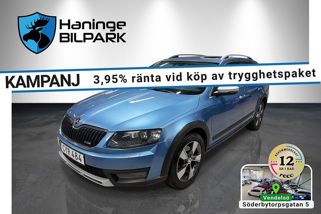 Skoda Octavia Scout 2.0 TDI 4x4 /PANORAMA /D-VÄRM /B-KAM /SUPERDEAL fr3,95%