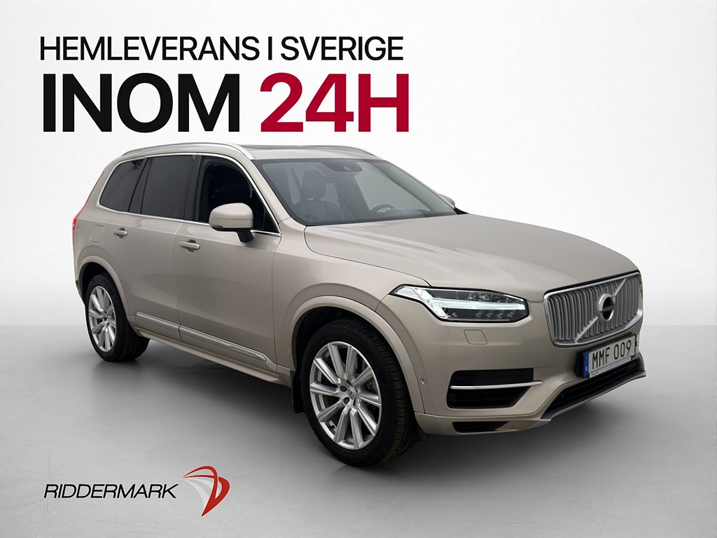 Volvo XC90 T8 TE AWD Inscription 7-sits Pano Luft 360° Drag