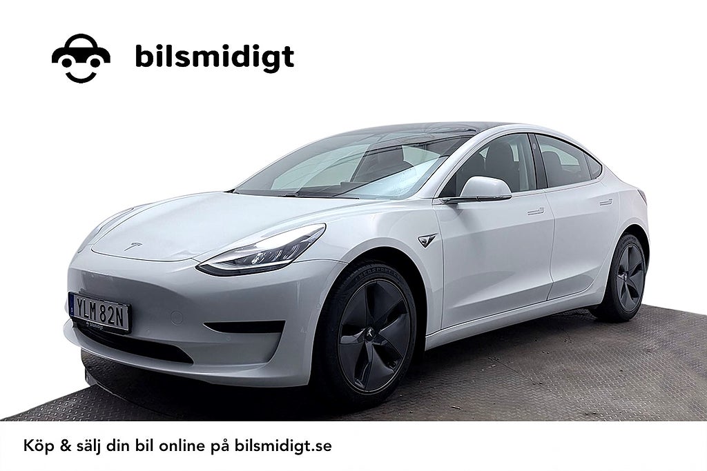 Tesla Model 3 Standard Range Plus Pano Läder AI-Dator MOMS 283hk