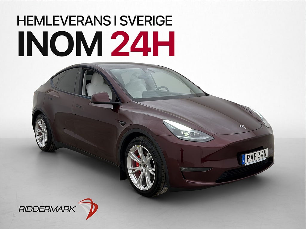 Tesla Model Y Performance Dragkrok Ljus Interiör MOMS