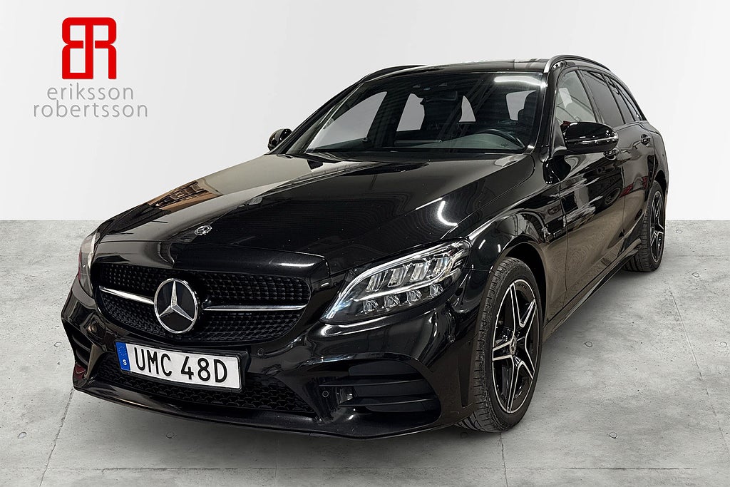 Mercedes-Benz C 300 de 9G AMG Night D-värmare Drag GPS Kamera Cockpit