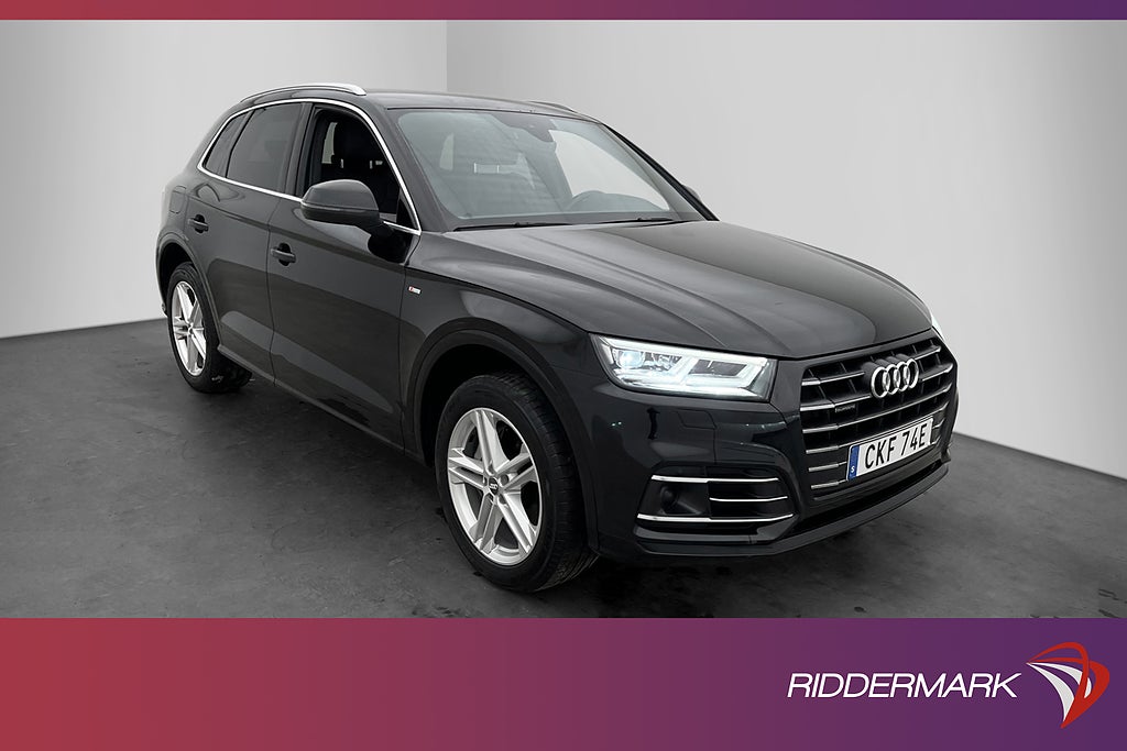 Audi Q5 55 TFSI e 367hk Quattro S-Line Drag P-Sensorer