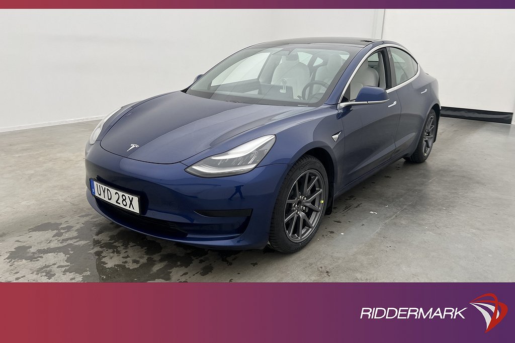 Tesla Model 3 Standard Rang Plus Ljus Interiör Drag Sv Såld