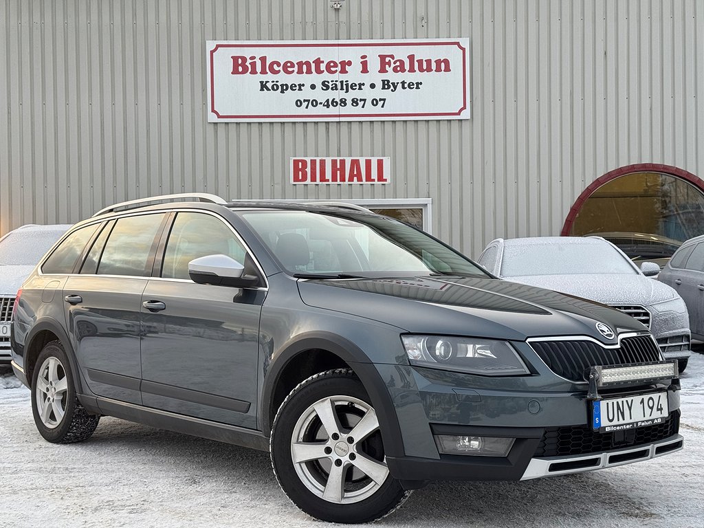 Skoda Octavia Scout 2.0 TDI 4x4 Euro 6 Dragkrok 