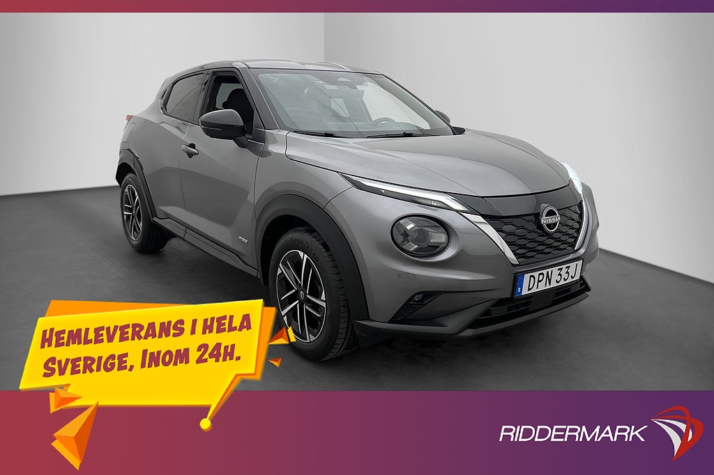 Nissan Juke Hybrid 143hk 360° CarPlay Navi Adaptiv Sensorer