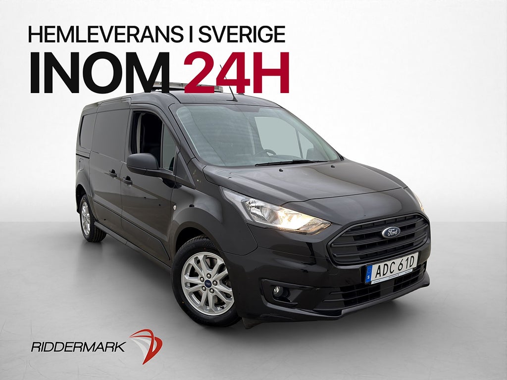 Ford Transit Connect LWB Värmare Drag B-Kamera CARPLAY Moms