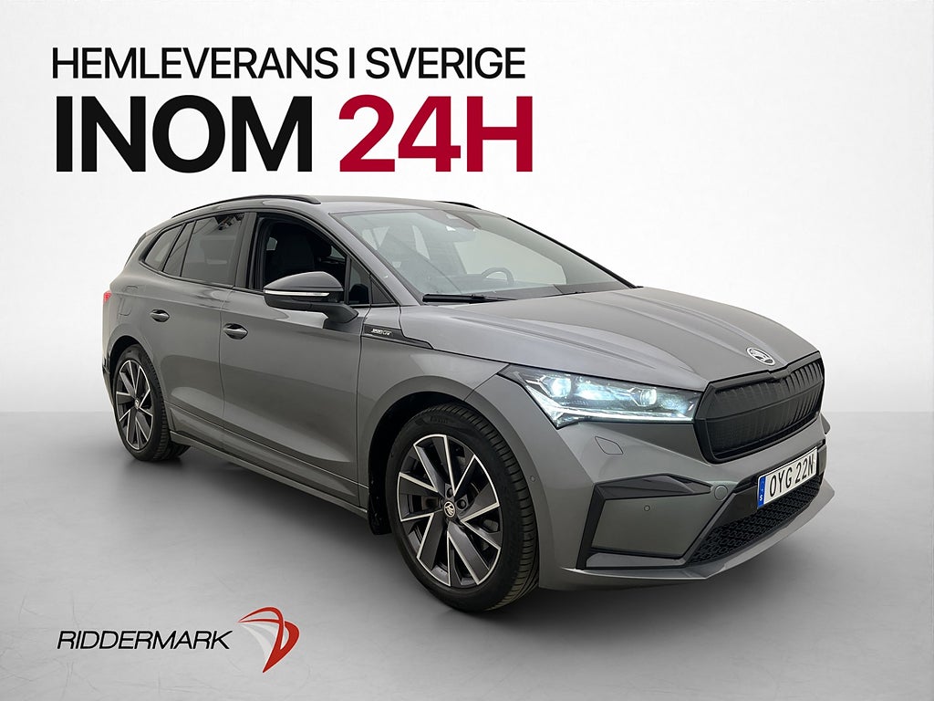 Skoda Enyaq iV 80x 82kWh Sportline Matrix Kamera Värm Drag
