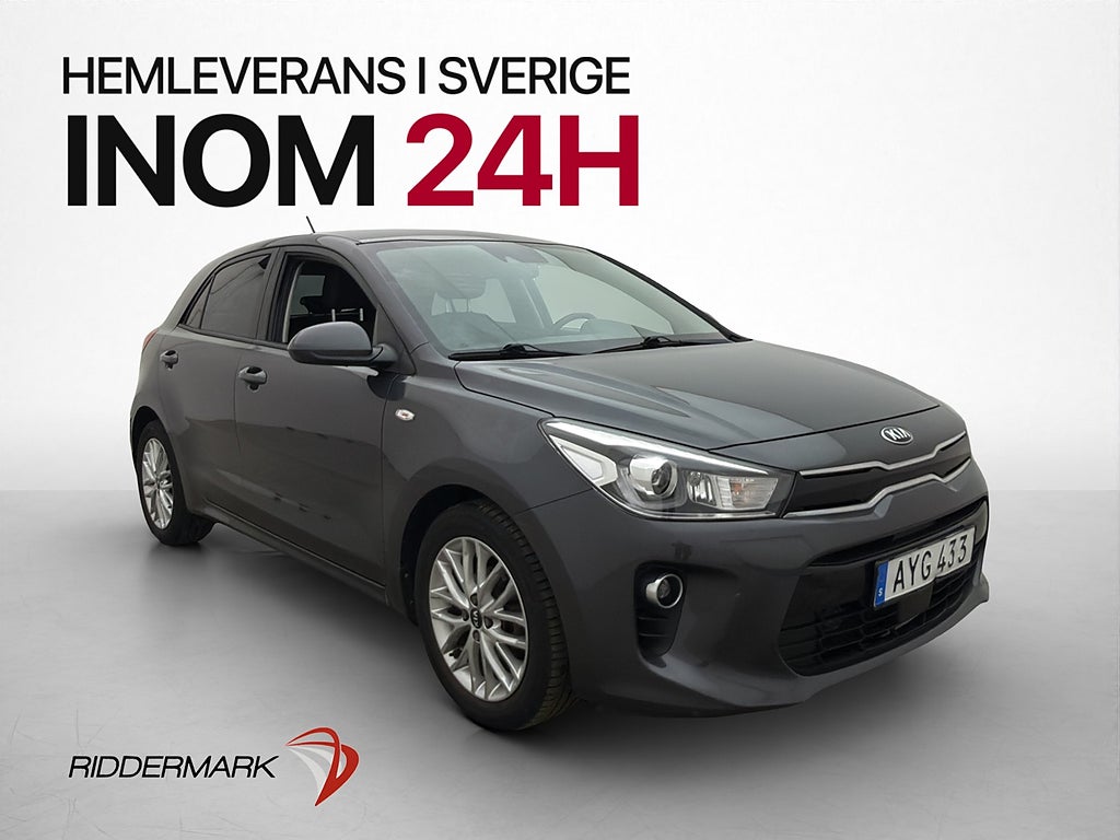 Kia Rio 1.2 CVVT 84hk Kamera CarPlay Farthållare