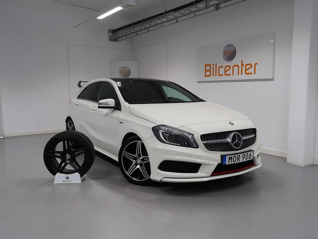 Mercedes-Benz A 250 4MATIC AMG V-Däck ingår Pano-Skinn-Navi-Farthållare-Bluetoot