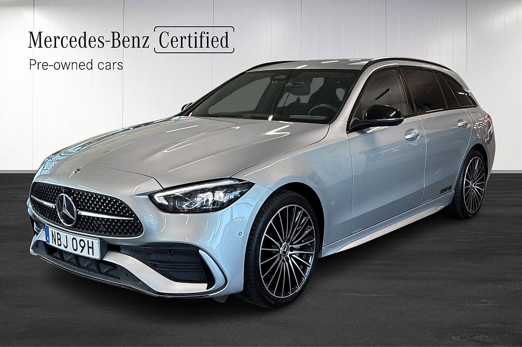 Mercedes-Benz C 300 de 4Matic AMG Drag Burmester Minnesstolar 360° Navi