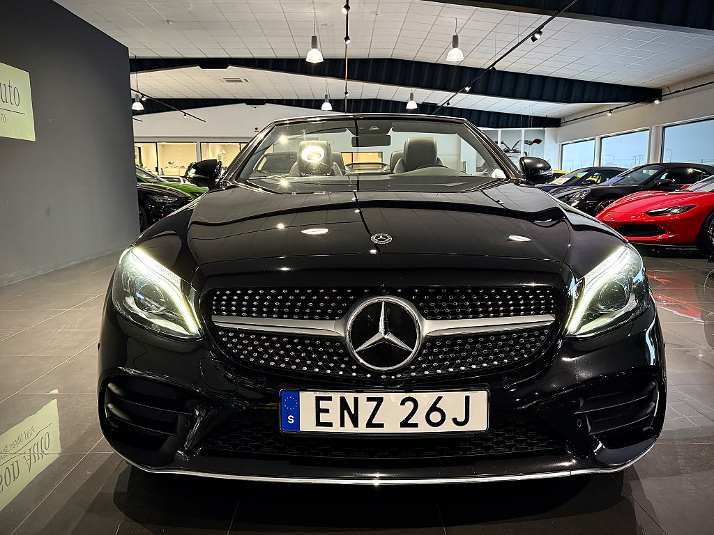 Mercedes-Benz C 200 AMG Cabriolet Premium Plus Läder Navi Burmester - bild 16