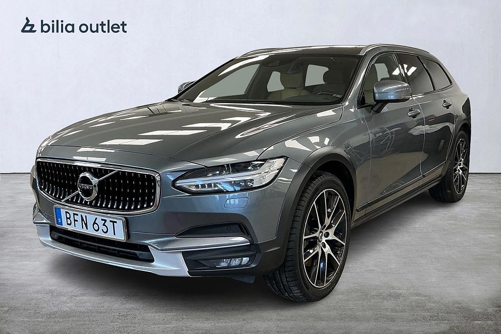 Volvo V90 Cross Country D5 AWD Pro Nyservad Panorama B-kamera Skinn Dragkrok 