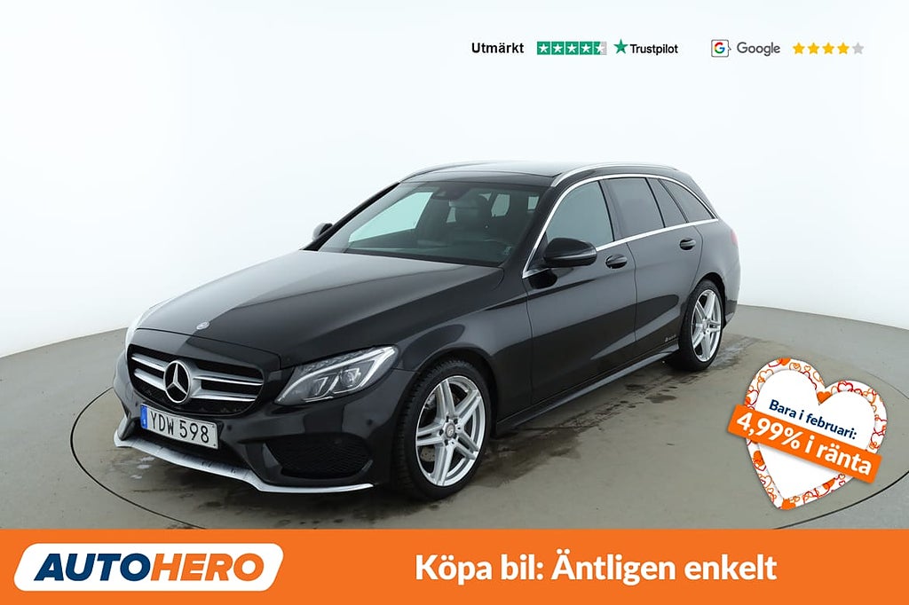 Mercedes-Benz C 220 T d AMG Line / Dragkrok, GPS, Panorama