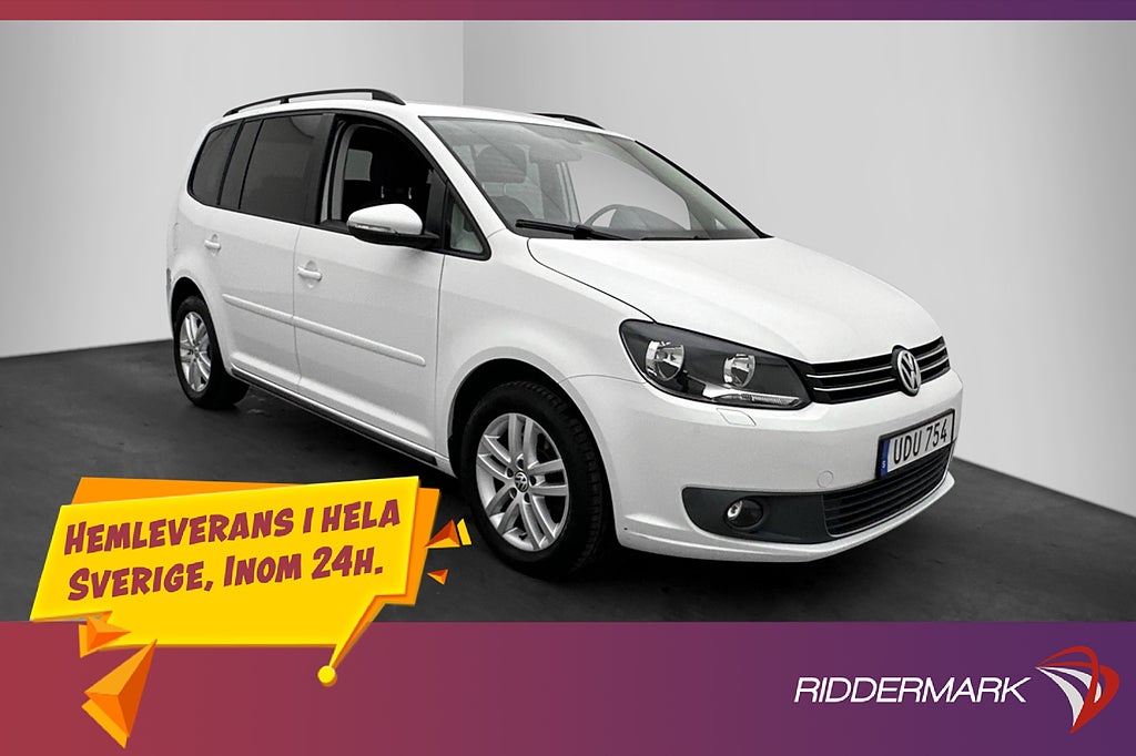 Volkswagen Touran 1.4 TSI 140hk 7-Sits Kamera Dragkrok