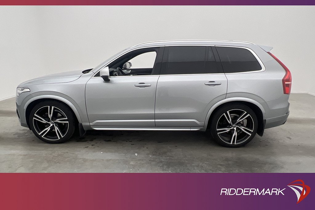 Volvo XC90 D5 AWD R-Design 7-Sits Pano B&W HUD 360º Värm VOC