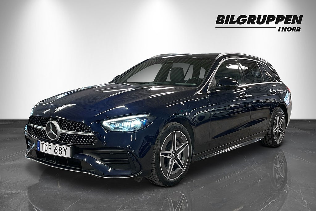 Mercedes-Benz C 300 T e 9G-Tronic AMG Line (V-hjul, Drag, Värmare)