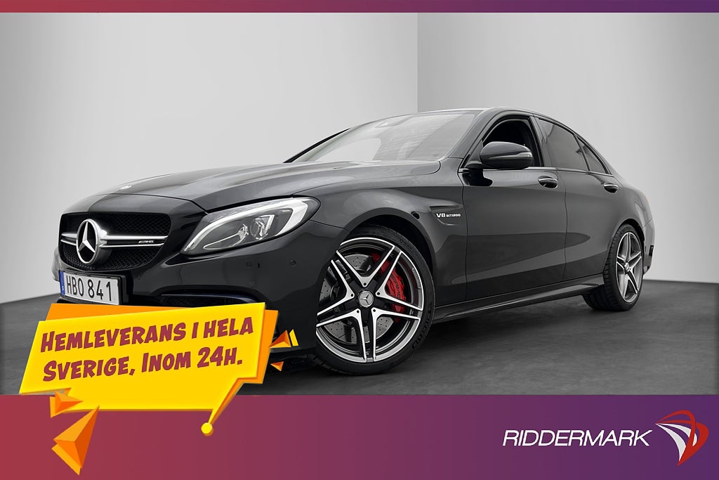 Mercedes-Benz C 63 S AMG Sportavgas Burmester Ride-Control