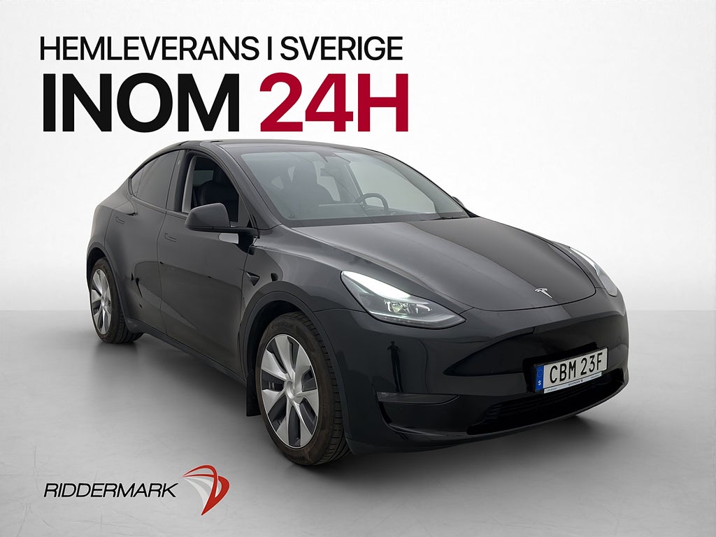 Tesla Model Y Long Range AWD Drag Pano Moms AP Skinn Kamera